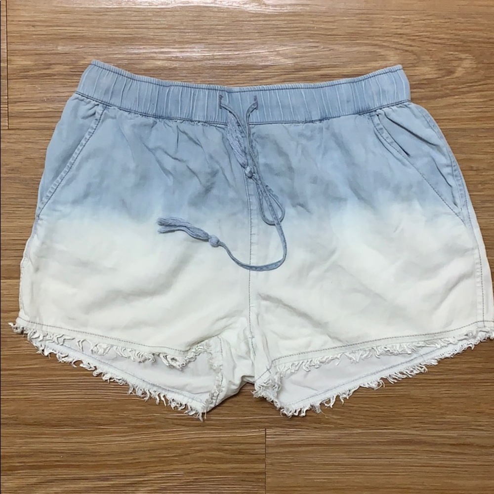 Ombré “Denim” Cotton Shorts